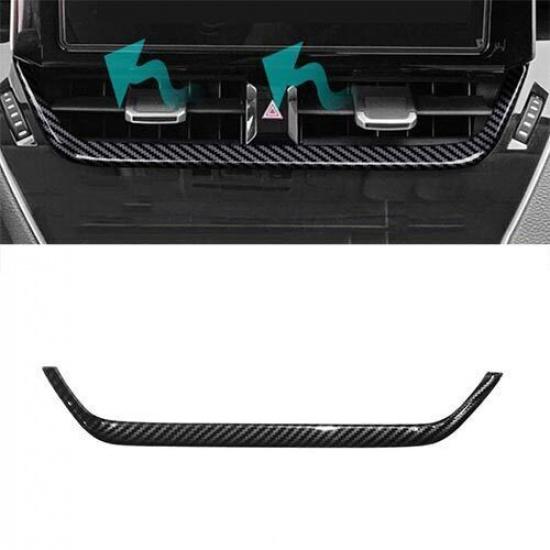 Carbon Fiber Navigation Panel Trim Central Console For Toyota Corolla Cross