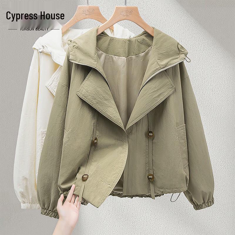 Женская свободная ветровка с капюшоном S