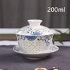Chinese Tureen Tea Cup Set Ceramic Kungfu Tea Cup Saucer Set Drinkware