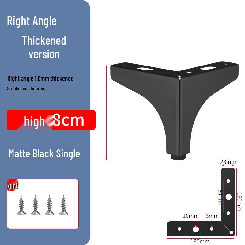 

Metal Tripod Legs for TV Stand, Coffee Table, Sofa, Cabinet, and Furniture with Heightening Foot Pads