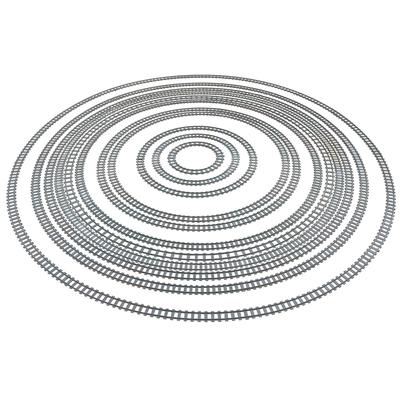 MOC City Bricks Train Flexible Construction Parts Railway Curve Track Building Blocks Model Accessories Compatible with 53401