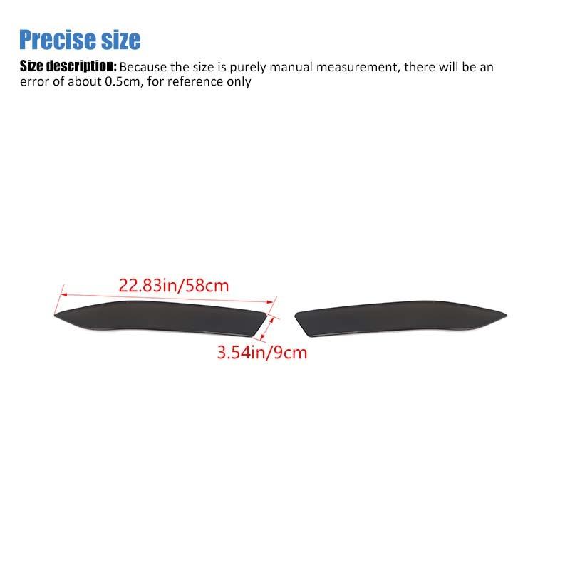 Decoruri ABS pentru Faruri Față pentru Ford Mustang 2024 Up Accesorii Exterioare, Negru Fumuriu