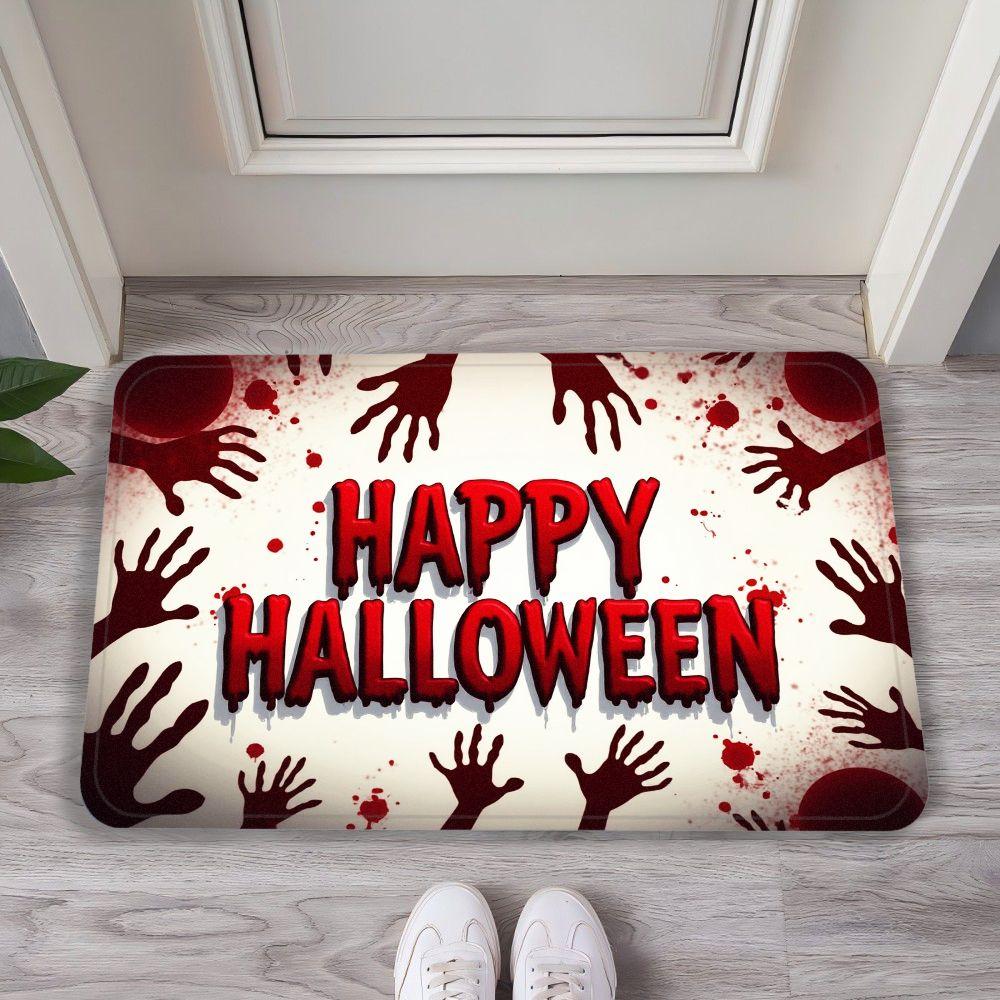 

Halloween Horror Handprint Carpet Home Decor, Dirt-Resistant, Water-Absorbing Bathroom Slip-Proof Mat, Door Floor Mat 50X80CM(1.6X2.6FT