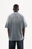 Machinist Men's Oversized T-shirt with a Gradient and Distressed Effect – Light Grey S
