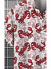 Men'S Casual Crab Printed Short Sleeve Shirt, Polyester Material, Mixed Color, Multiple Specifications Available, Fashionable Design, Suitable for