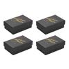 24Pcs Black Jewelry Display Packaging Boxes With Sponge, Valentine's Day Gift Giving Jewelry Decorative Boxes Accessories Small Business Supplies