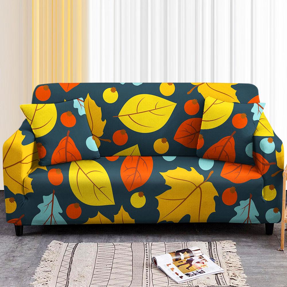 

Red Flower Pattern Living Room Elastic Sofa Cover Elastic Slip Cover Flower Sofa Cover Antifouling Sofa Cover