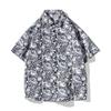 Men's Shirt, Trendy Brand, Fashionable Retro Short-sleeve Shirt for Men