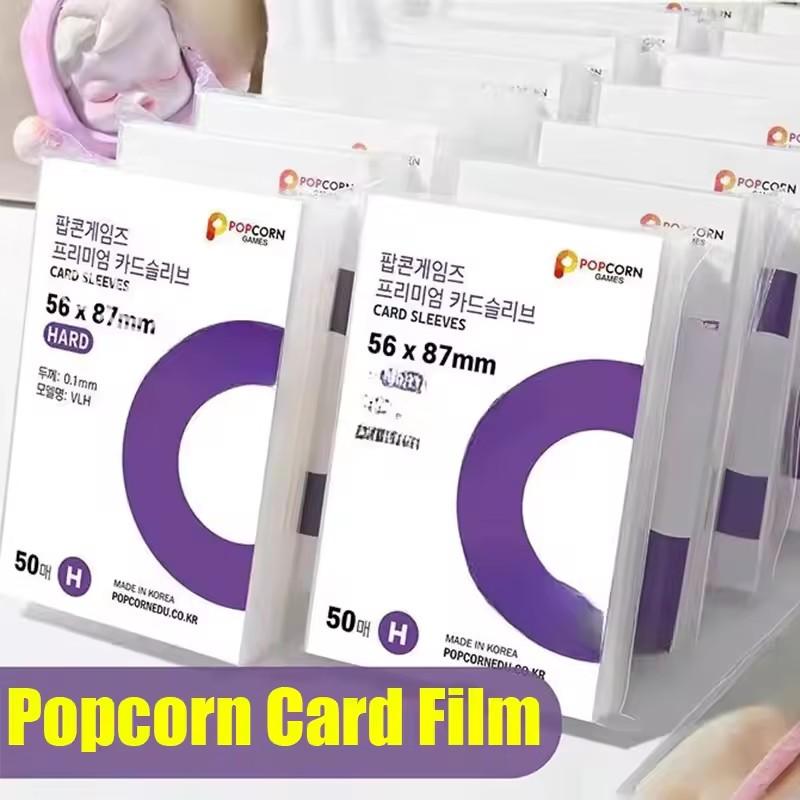 Ultra Thin Transparent Card Sleeves For Credit Cards Korean Kpop idol Photocard Popcorn DIY Clear Film Card Holder Protectors