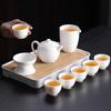 Shangqi Light Luxury White Porcelain Kung Fu Tea Set