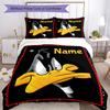 Warner Bros. Film (9) Set Biancheria da Letto Personalizzabile con Nome Copripiumino Traspirante con Federe Decorazione per la Casa Regalo di Compleanno