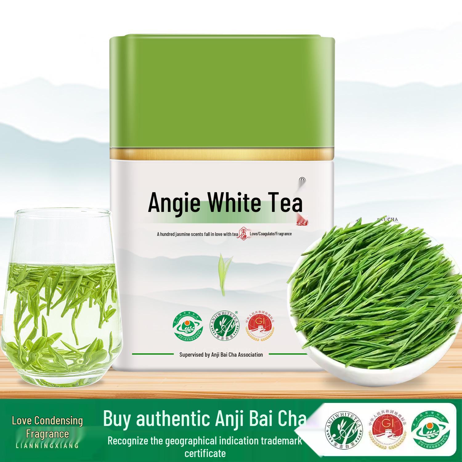 Love Condensing Fragrance Premium Anji White Tea - Hand-Picked Pre-Qingming High-Grade Green Tea with Rich, Long-Lasting Aroma (Canned).