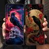 Black Raven Soft TPU For Realme 13 12 11 10 9 Pro Plus GT3 GT2 C21 C25 C35 C53 C55 C67 Pro 5G Phone Case Cover Fundas Capas Bags