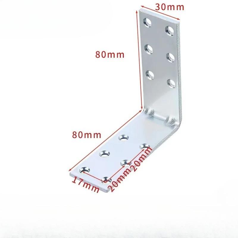2PCS Furniture Corner Connector Set Metal Trapeziform Cabinet Angle Bracket Sturdy Triangle Corner Brace Universal Support