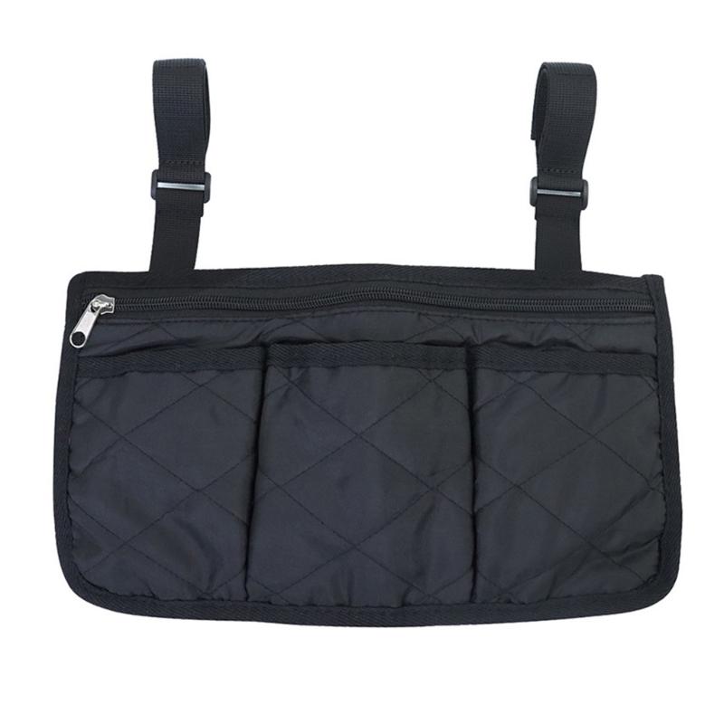 Wheelchair Armrest Side Storage Bag Portable Waterproofs Armrest Side Storage Bag Chair Organizers Arm Rest Pouches