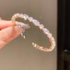 Geometric Zircon Open Cuff Bracelet For Women Fashion Jewelry Accessory