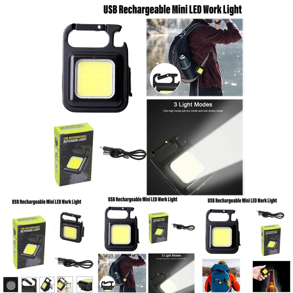 Compact Aluminum Alloy Flashlight Portable Keychain Light With Rechargeable Battery Super Bright Led Characters)