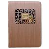 EXDUCT Menu Wood Grain Clear A4 Menu Book Wood Grain Recipe Notebook 8 16 Sides Book, Finish, File, Size, File, Pattern, Binder, Pages, (Type 7)