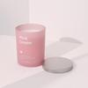 470g "Pink Ocean" Scented Candle – Large Colored Glass Jar with Steel Lid for Sweet Marine Ambiance