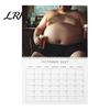 Thick Paper Monthly Organizer 2027 Beer Bellies Wall Calendar, Funny Men Photo Planner with Coil Decorative Binding for Home Office Bar Decor,