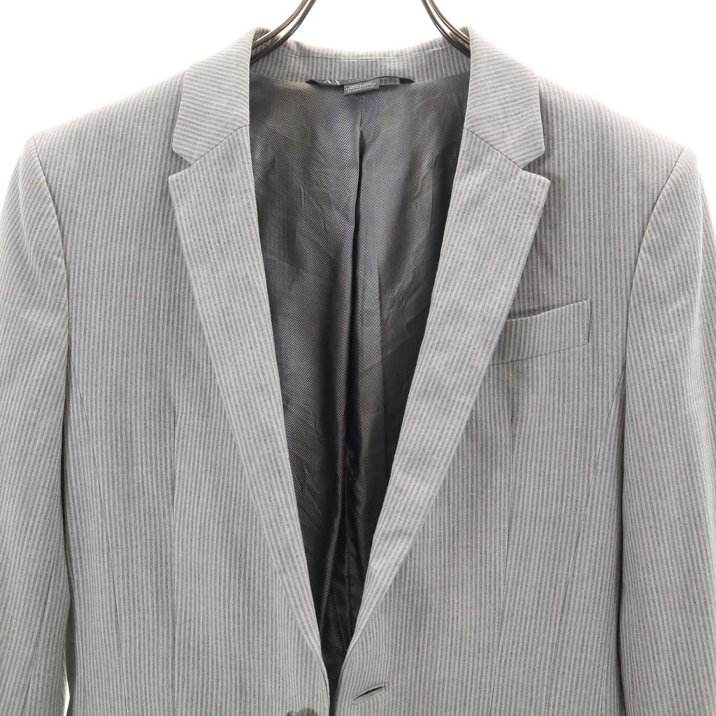 ARMANI EXCHANGE Striped Pattern tailored jacket 34 gray Men's Used