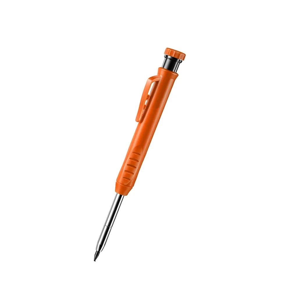 Solid Carpenter Pencil Set Woodworking Tools Mechanical Pencil 3 Colors Refill Construction Job Tools Carpentry Marking Scriber
