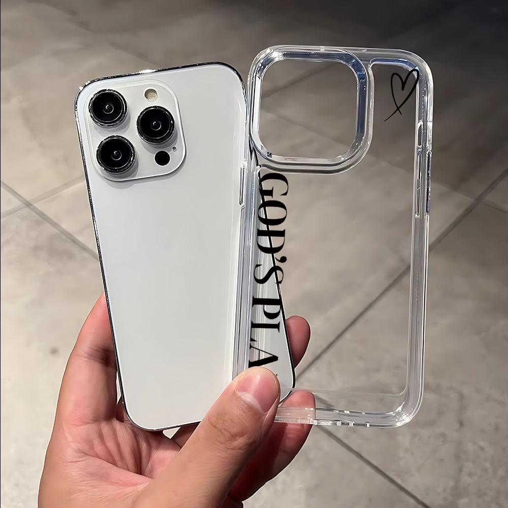 Popular Lyrics G-God's Plan Phone Case for iPhone 17 16 15 14 13 12 11 Pro Max 7 8 Plus X XR XSMax Airbag Anti Fall Clear Cover