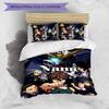 3pcs Custom Name Cartoon Mobile Suit Gundam Bedding Set Duvet Cover Closure Includes 1 Duvet Cover & 2 Pillowcases for All Seasons Bedroom Decor
