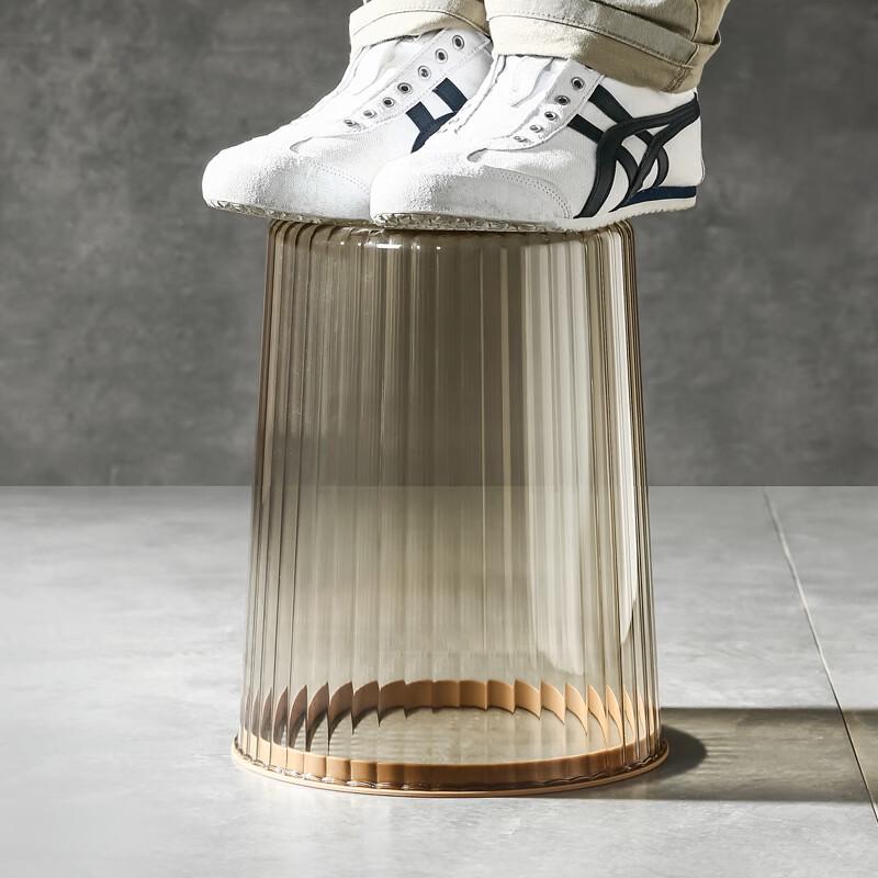 Furih Transparent Plastic Waste Baskets (2-Pack)