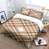 Crisscrossed brown diamond pattern. Bedding sets Duvet cover sets Duvet covers Pillowcases(1 * Duvet Cover 2 * Pillowcases, without duvet insert)