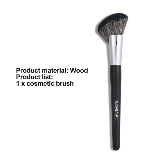 Yousheng 1Pc Sculpting Brush Professional Soft Synthetic Hair Angled Face Contour Brush Highlight Bronzer Sculpting Brushes for Women