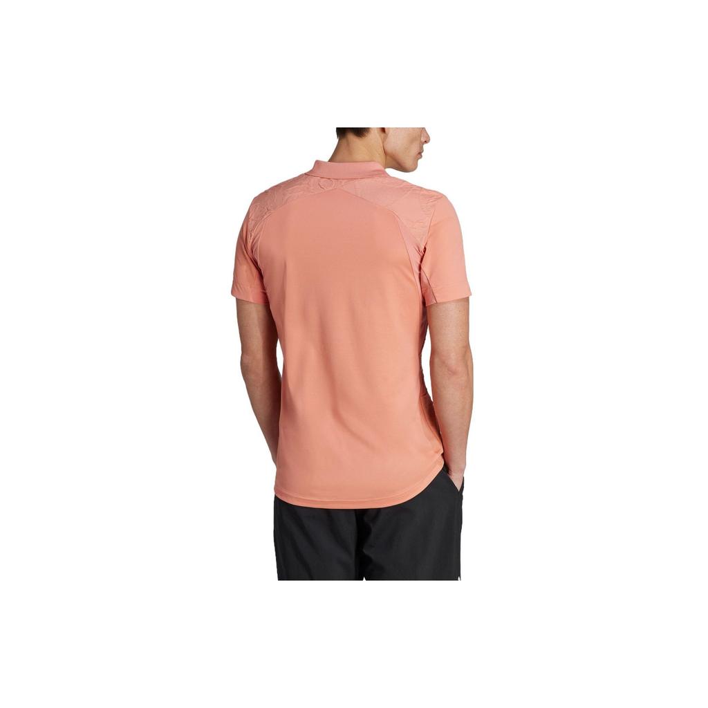 adidas 2023 British Tennis Grand Slam Series Ss23 Logo Emblem Pattern Sports Polo Shirt Men Polo Shirts Earth-Brown IB5480