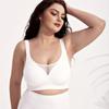 Plus Size Women Soft Support Seamless Push Up Comfortable Bra For Large Bust