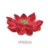 New DIY Lotus Flower Patch Clothes Wedding Dress Accessory No Glue Sew On Patches Embroidered Patches