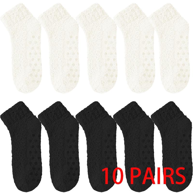 1/10 Pairs Autumn and Winter Coral Fleece Warm Floor Socks Home Cute Sweet Ladies Plus Fleece Socks