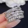 Horse'S Eye Geometric Design Ring Sparkling Ring, Personalized Wedding Dress Accessories