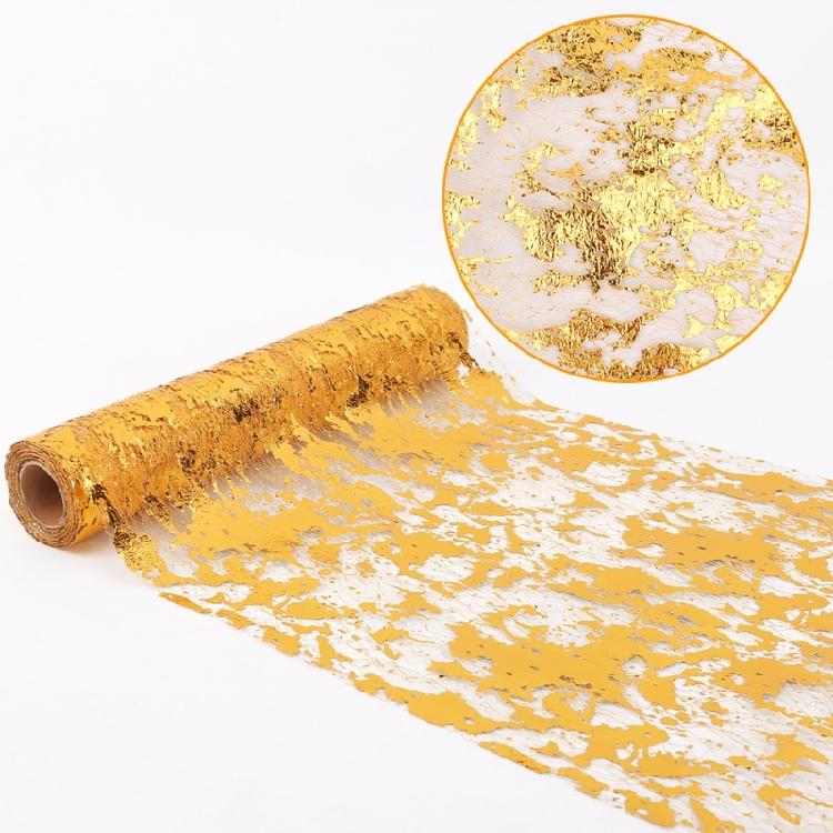 Elegant Gold and Silver Meshes Fabric Roll For Enhancing Event Ambiances Suitable For Wedding And Party Decorations