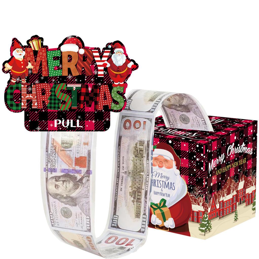 Gift Christmas Santa Container Cartoon Design Reinforced Cover Events Holiday