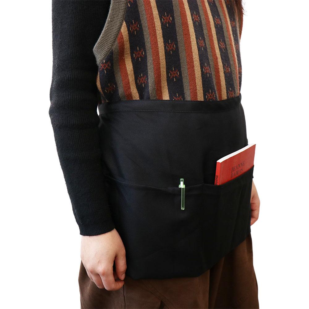Polyester Half Apron Waterproof Server Apron Short Aprons Waist Apron  BBQ Bar