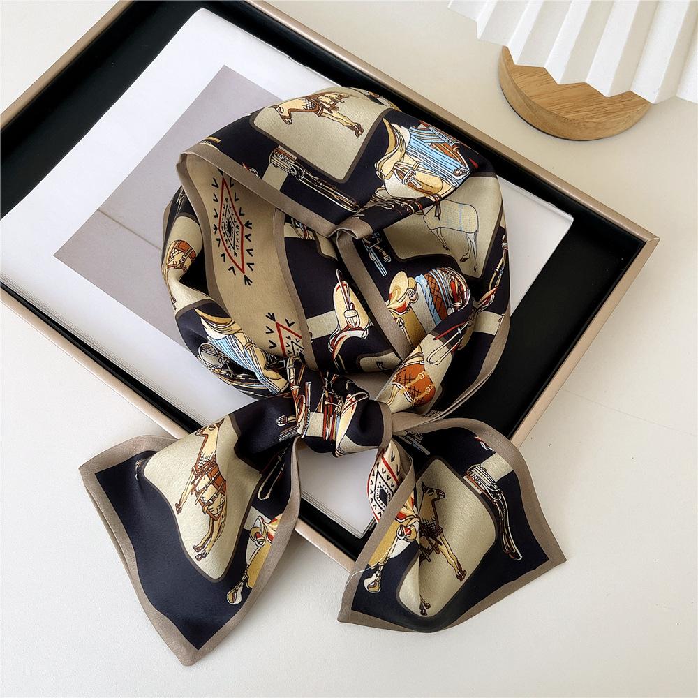 Pingjiao New Style Spring And Autumn Professional Decoration Versatile Small Silk Scarf Women'S Scarf Narrow Long Hair Strap Tie Bag Belt