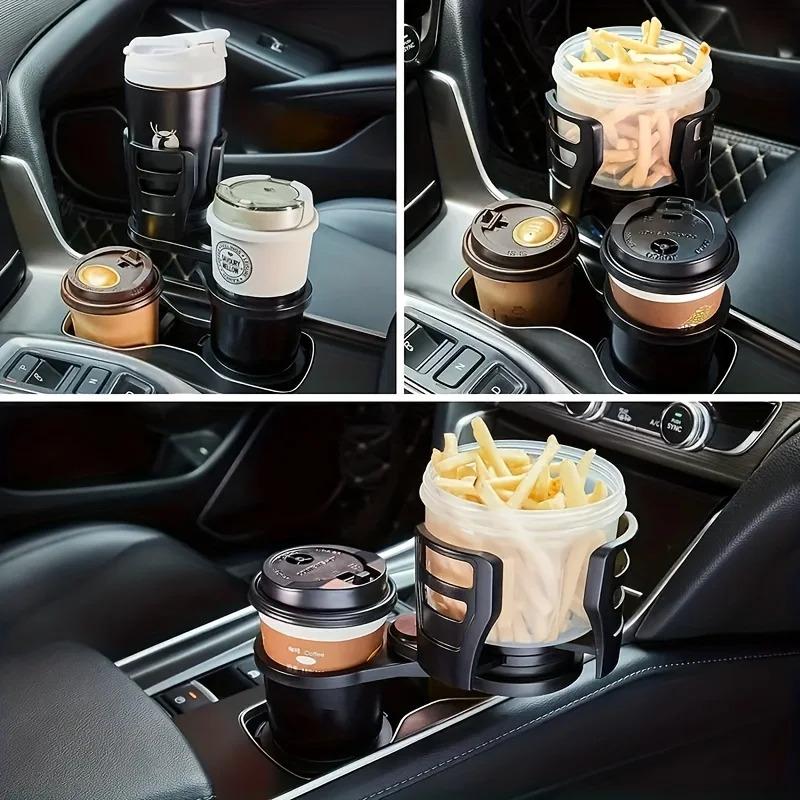 Car Cup Holder Expander for Car Adapter Adjustable Multifunctional Dual Cup Holder with Phone Holder Aromatherapy Organizer, tha