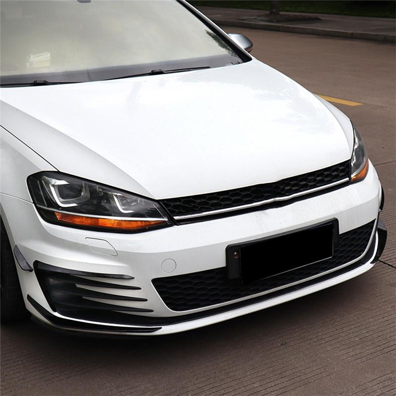 Front Bumper Splitter For VW GOLF 7 MK7 Gti 2013-2016 Fog Light Cover Air Vent Trim Flap Canards Body Kit Parts Accessories