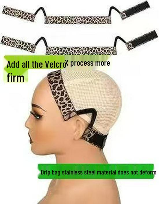 Velvet Bow Elastic Wig Headband Adjustment Strap