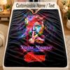 Flannel BlanketDavid Bowie Custom Name Text Personalized Soft Warm Throw Blanket Home Decor Gift