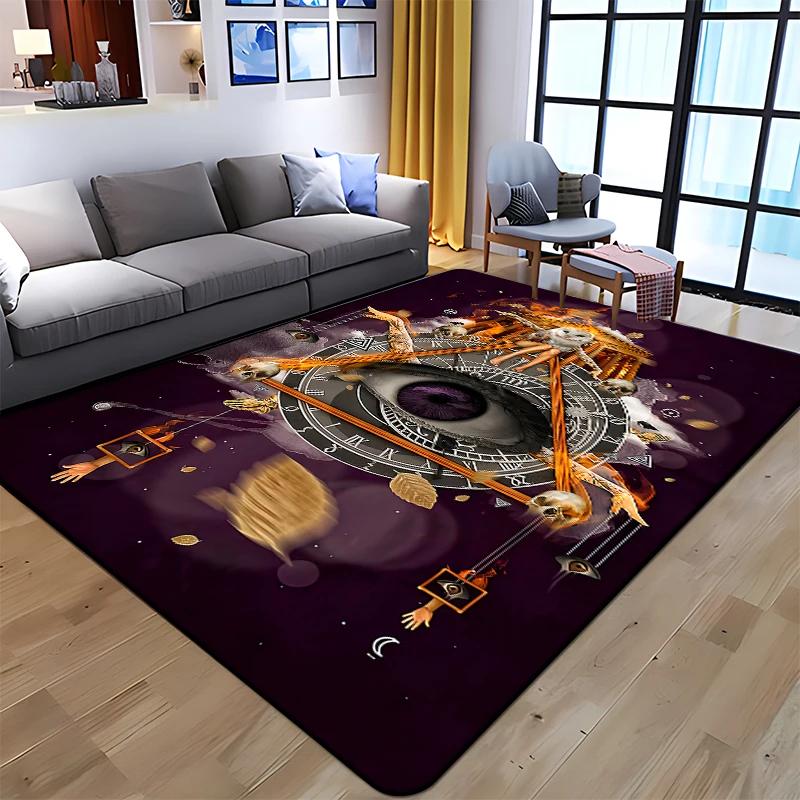 Masonic Illuminati Printed Pattern Rug Baby Play Crawl Floor Mats Living Room Carpets Decoration Fitness Pet Anti-slip Carpet