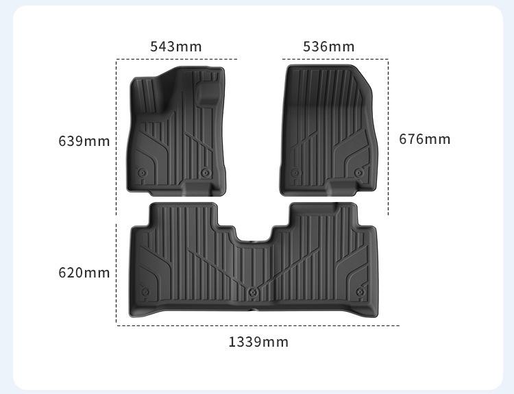 Compatible Floor Mats for AION i60 - TPE Car and Trunk Mats for 26 Models