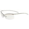 Silver x Clear Gray Mirror Fashion Glasses Stylish Eyeglasses for Men and Square Clear Colored UV Popular [Berkuto] (Non-prescription) Stylish, Women,
