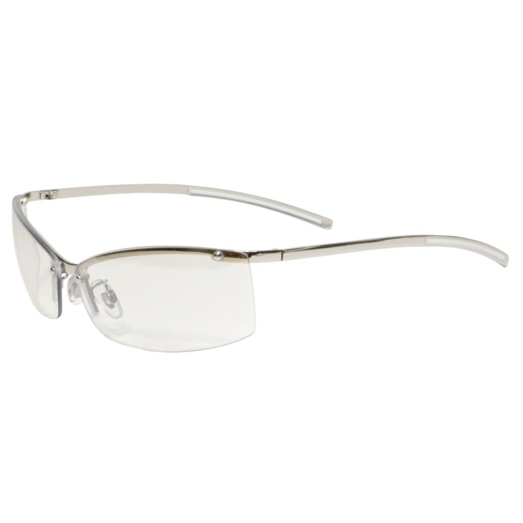 Silver x Clear Gray Mirror Fashion Glasses Stylish Eyeglasses for Men and Square Clear Colored UV Popular [Berkuto] (Non-prescription) Stylish, Women,