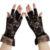 Thin Lace Gloves Half Finger Touch Screen Gloves Summer Sun Protection Gloves  Bride Accessories