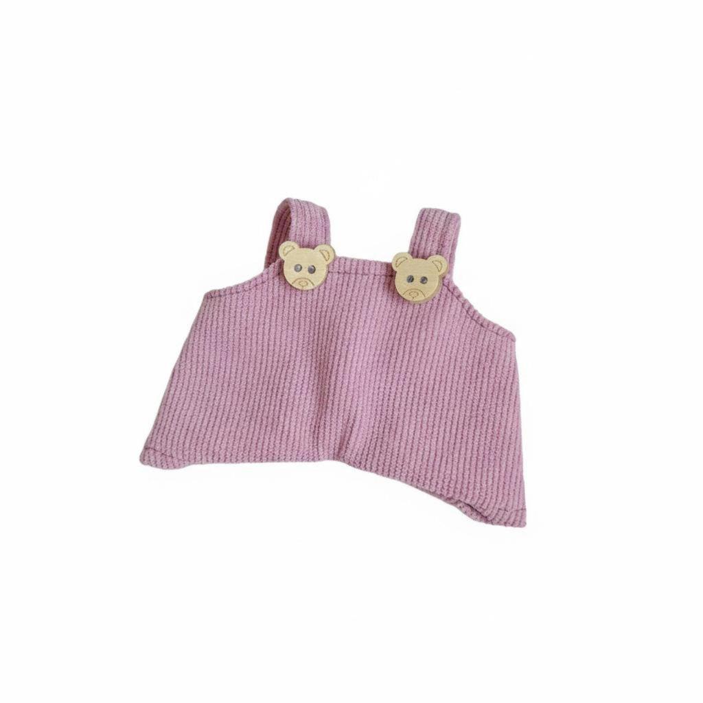 10cm Doll Outfit Handmade Overalls Cute Designs Soft Toy Suspender Trousers for Hobbyists Black